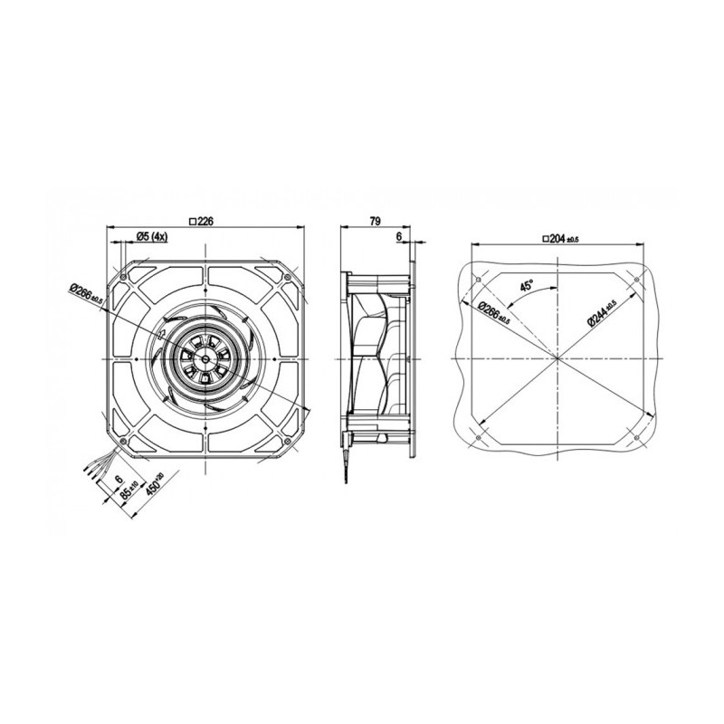 Moto-turbine K3G190-RB01-01