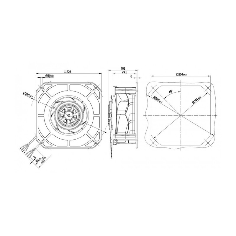Moto-turbine K3G190-RD45-03