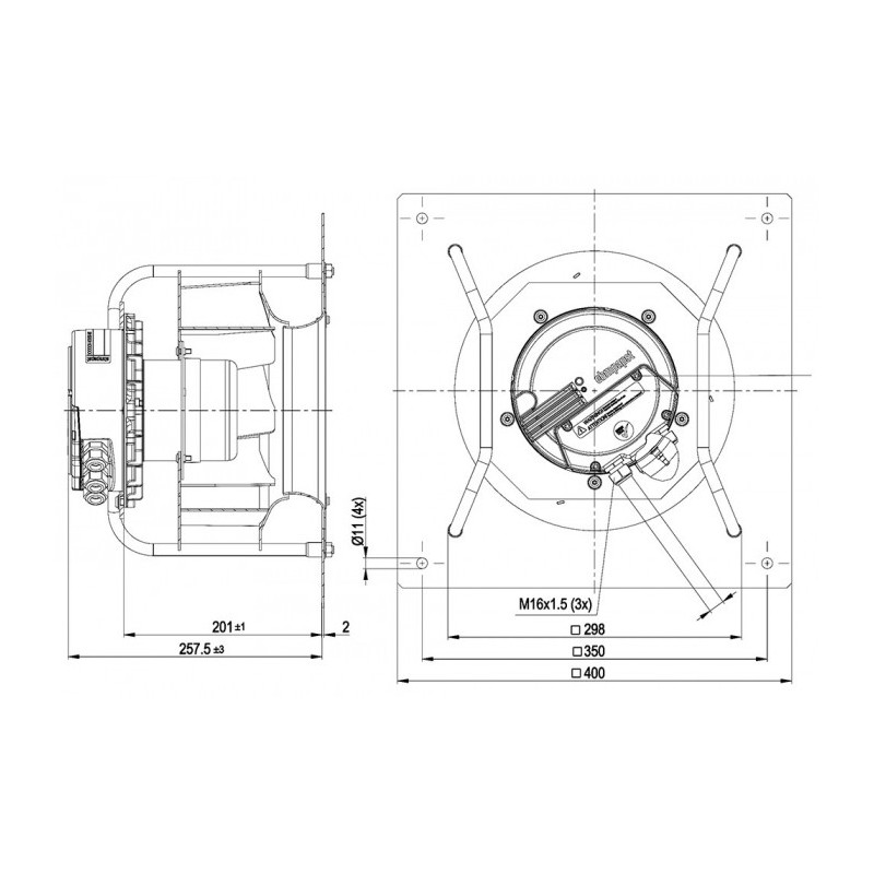 Moto-turbine K3G250-AY11-C2