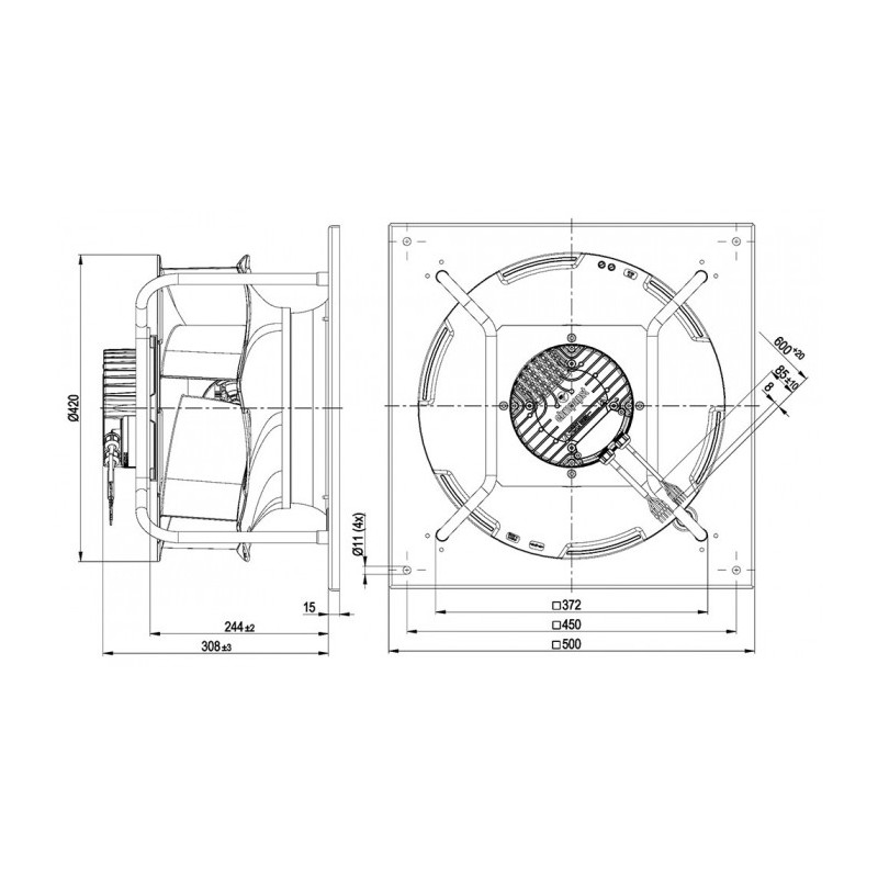 Moto-turbine K3G400-RT02-I2