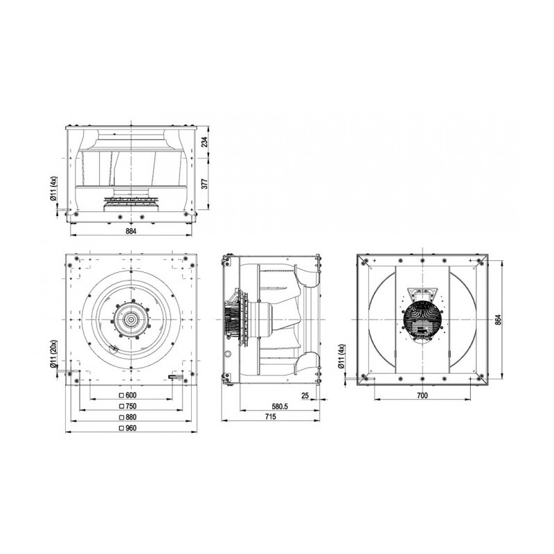 Moto-turbine K3G710-AR03-01