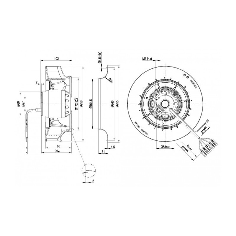 Moto-turbine R2D250-RA10-15