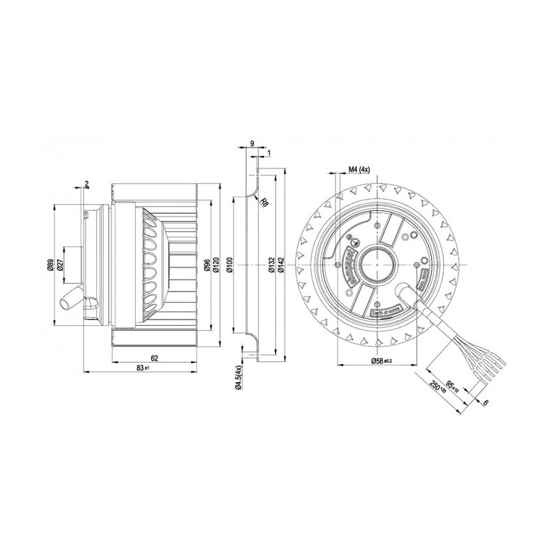Moto-turbine R2E120-AR38-10