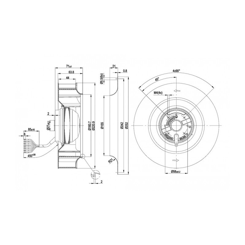 Moto-turbine R2E220-AA01-G9.
