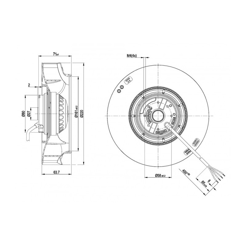 Moto-turbine R2E220-RA38-18