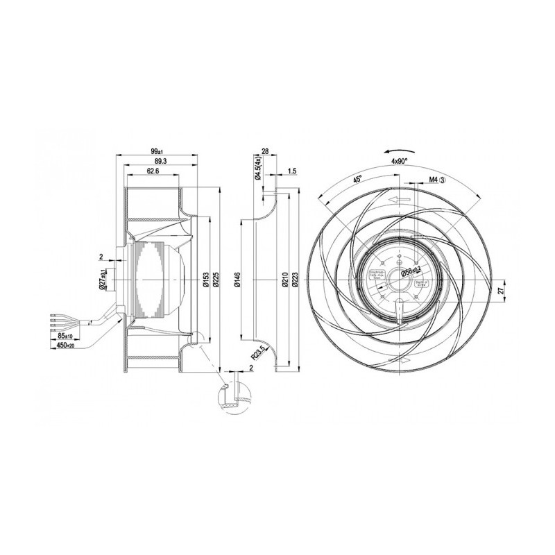 Moto-turbine R2E225-BD92-09