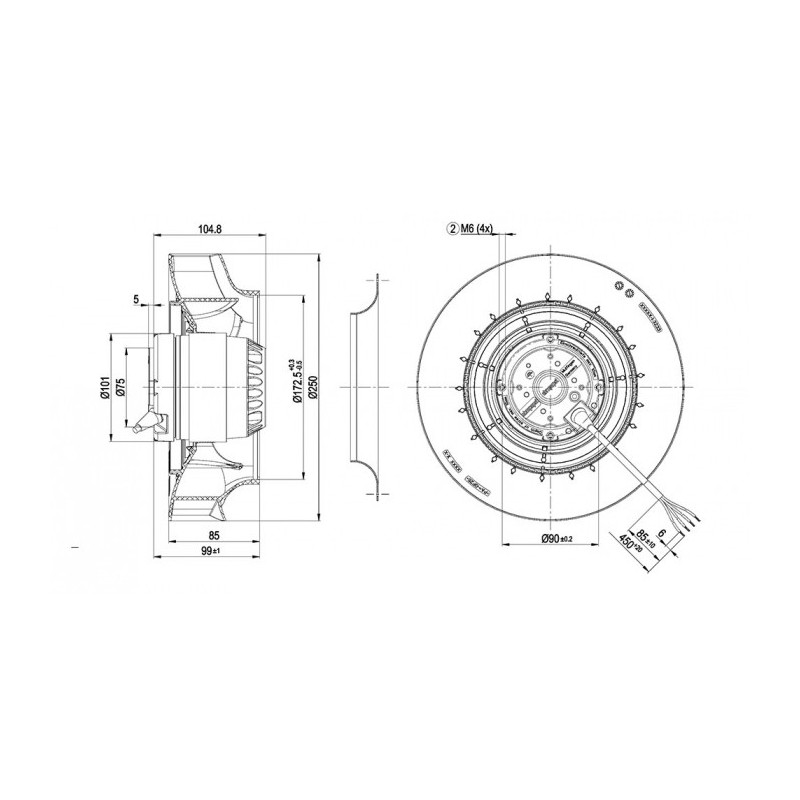 Moto-turbine R2E250-RC08-01