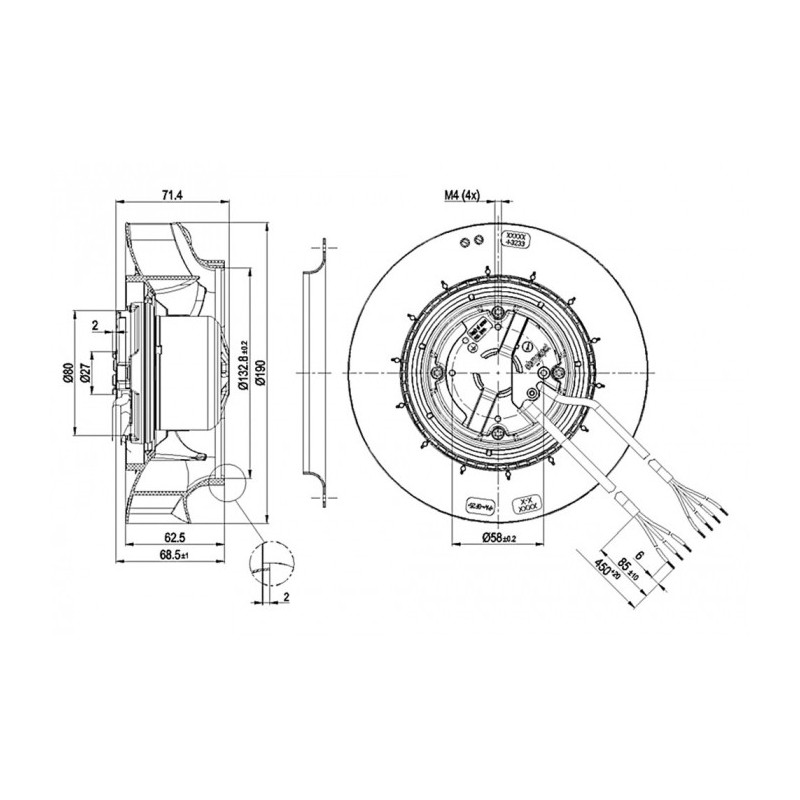 Moto-turbine R3G190-RC05-03