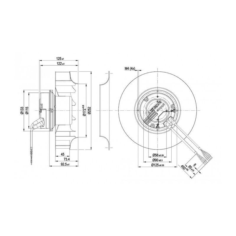 Moto-turbine R3G250-AL54-01