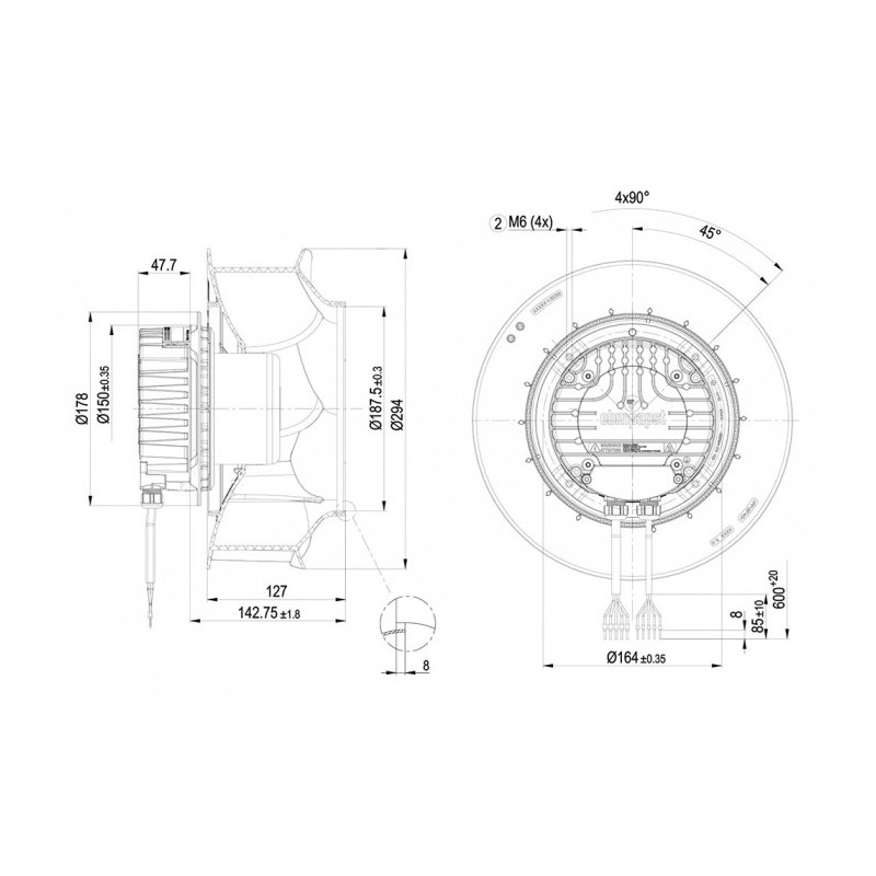 Moto-turbine R3G280-RR03-H1