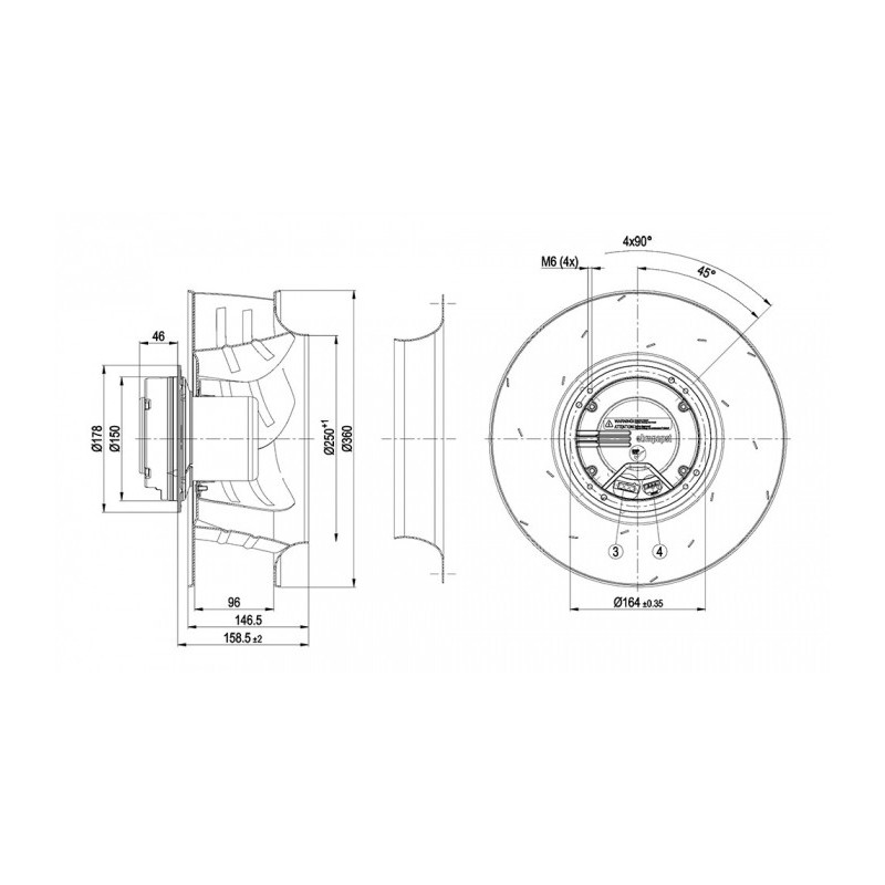 Moto-turbine R3G355-AM14-61