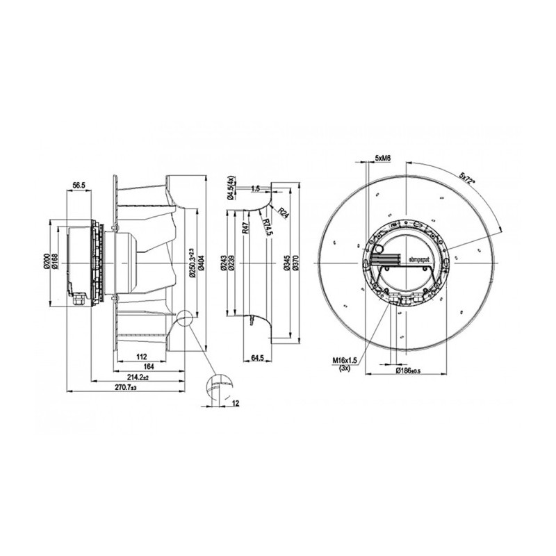 Moto-turbine R3G355-AX56-90