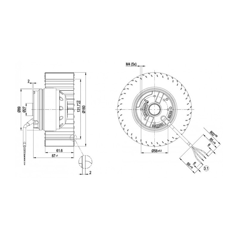 Moto-turbine R4E160-AB01-12