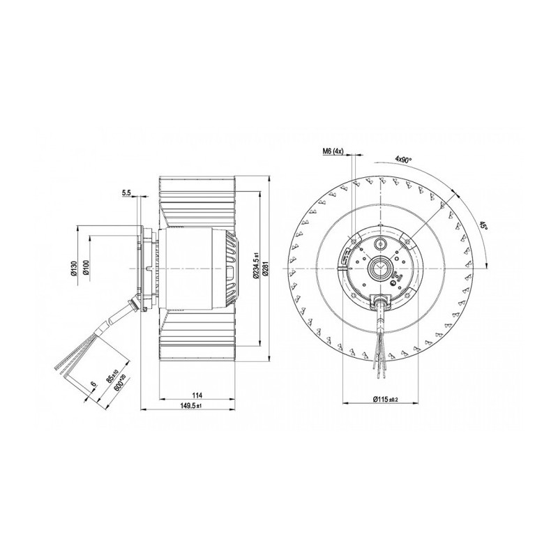 Moto-turbine R4E280-CC21-01