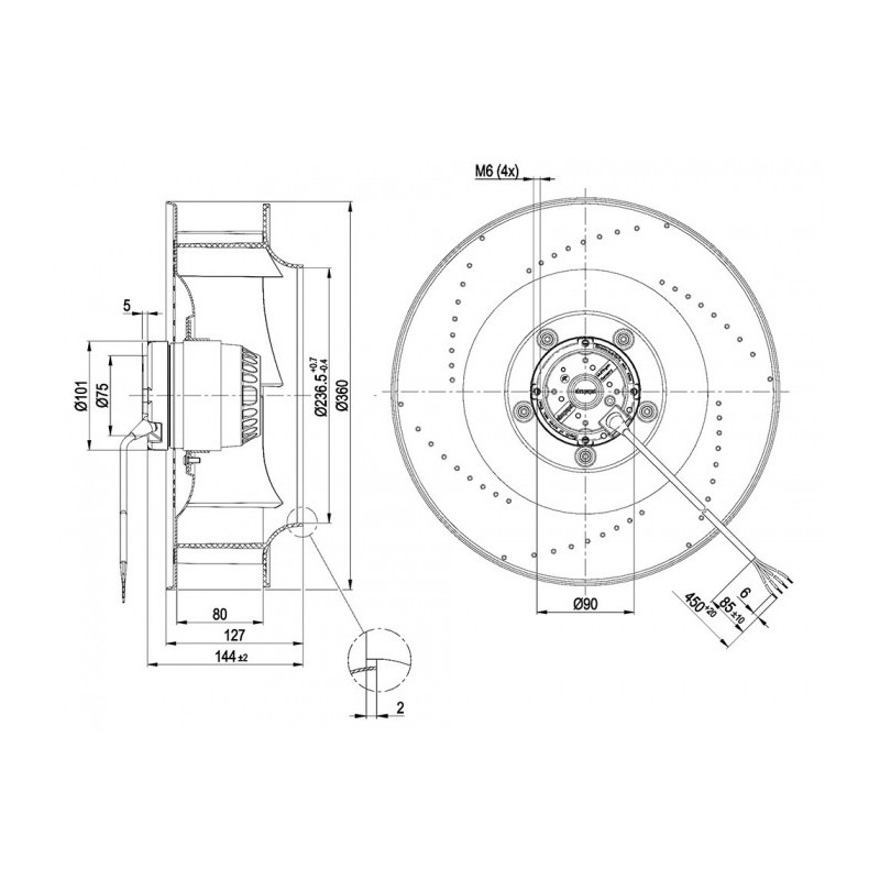 Moto-turbine R4E330-AA06-05