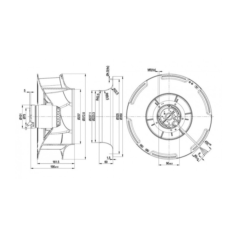 Moto-turbine R4E355-RB10-01