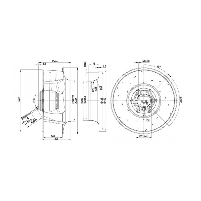 Moto-turbine R4E450-AK01-01