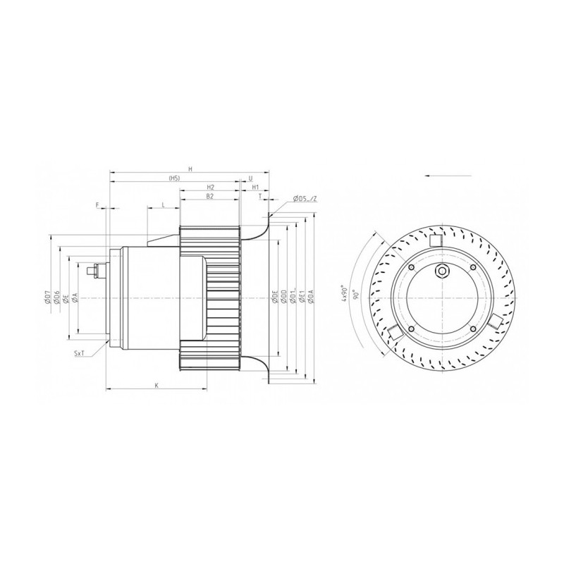 Moto-turbine RE20P-2DD.1E.4R