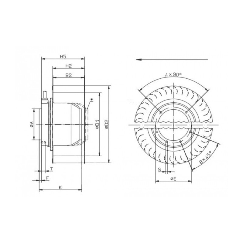 Moto-turbine RE25P-4EK.4F.1R.