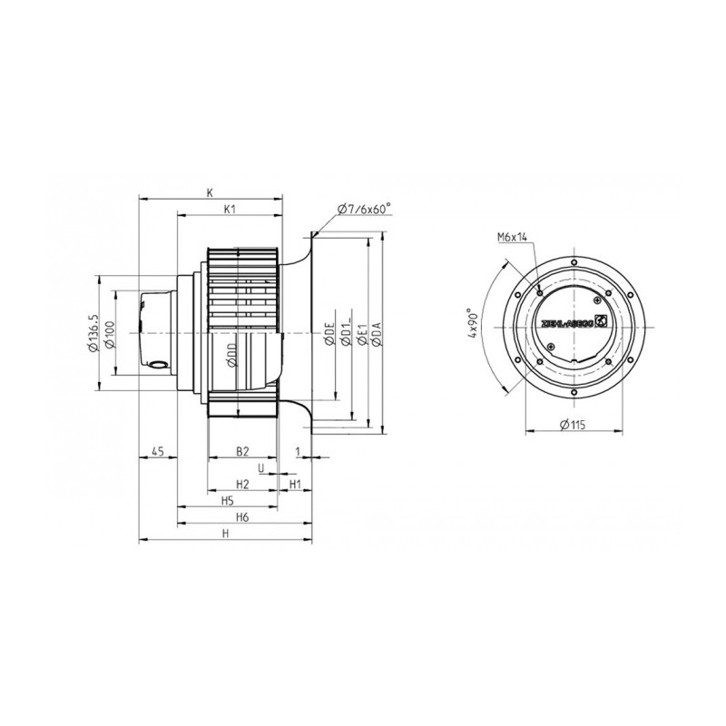Moto-turbine RE25P-6DK.4C.1R