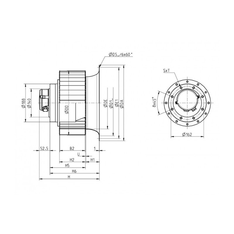 Moto-turbine RE28P-4DK.6F.1R