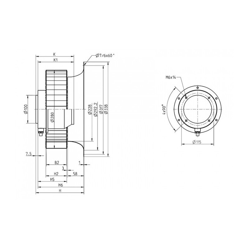 Moto-turbine RE28P-4EK.4I.1R