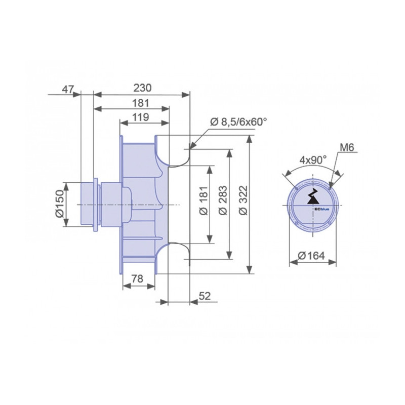 Moto-turbine RH28C-6IK.BD.1R