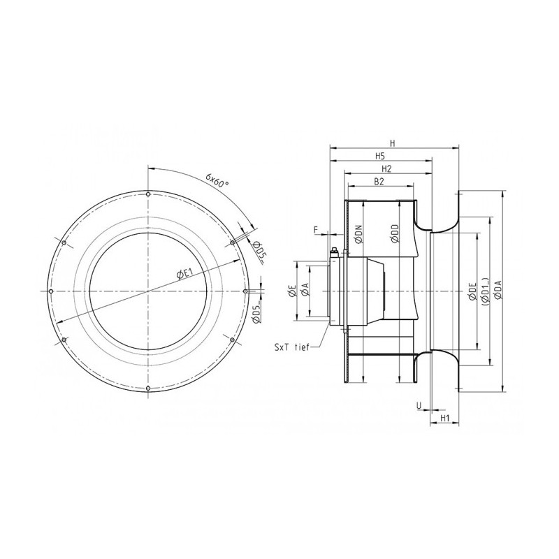 Moto-turbine RH50M-4DT.6F.1R