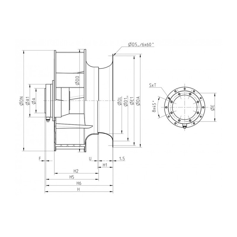 Moto-turbine RH56V-VDK.6N.1R