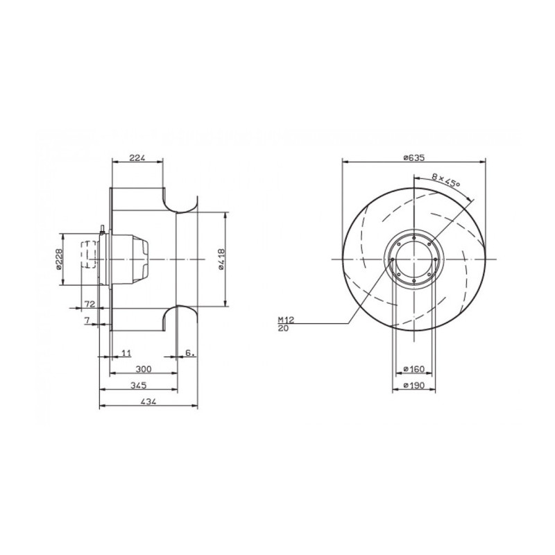 Moto-turbine RH63M-VDK.7Q.1R.