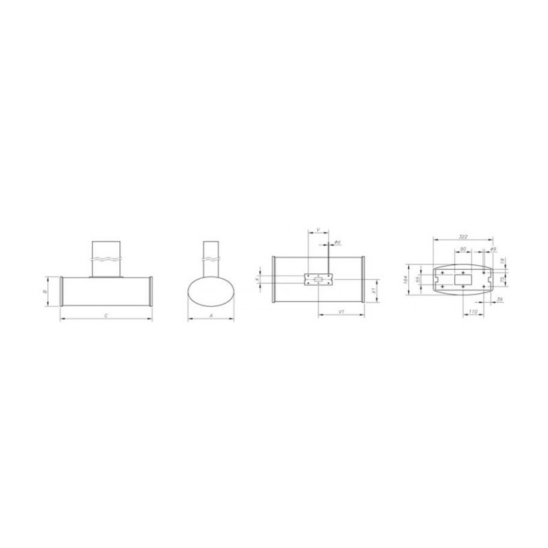 RIDEAU D'AIR SANS CHAUFFAGE VCC-C-10S-1-0 6M
