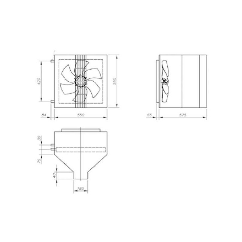 RIDEAU D'AIR SANS CHAUFFAGE VCP-03-055-SO 6M