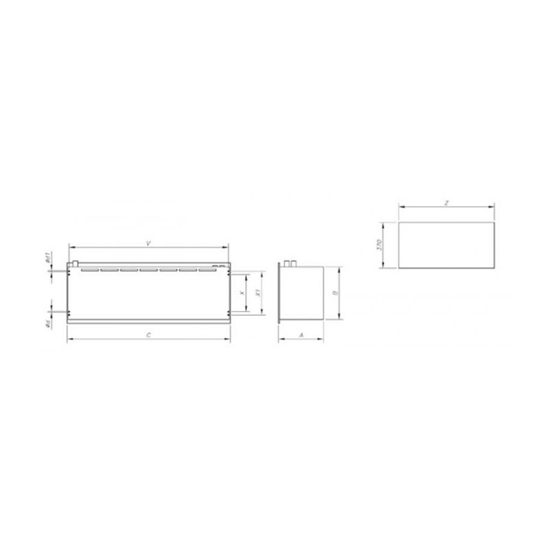 RIDEAU D'AIR SANS CHAUFFAGE VCS3-F-B-15S 4M
