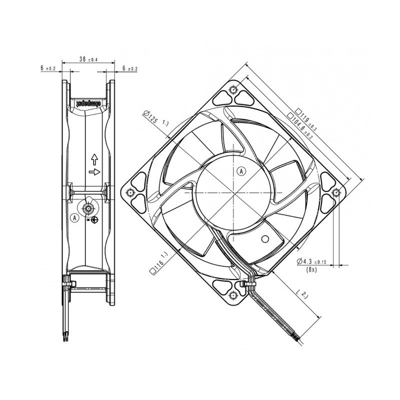Ventilateur 4118N/2H8PU