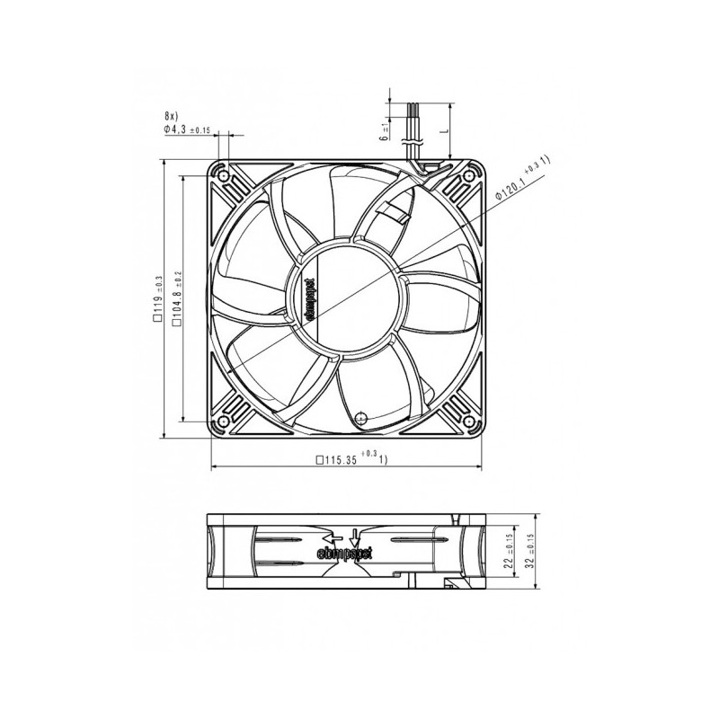 Ventilateur 4314N/2NU