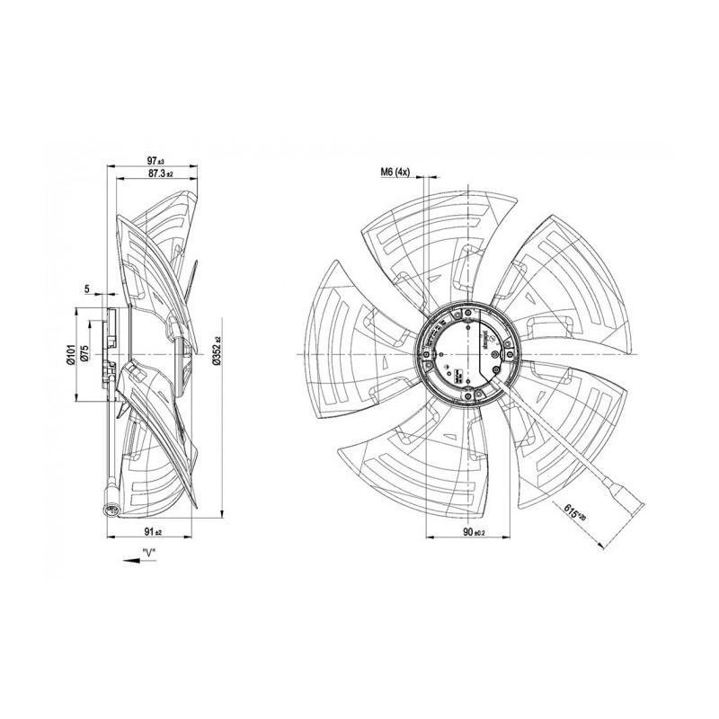 Ventilateur A3G350-AN01-12.