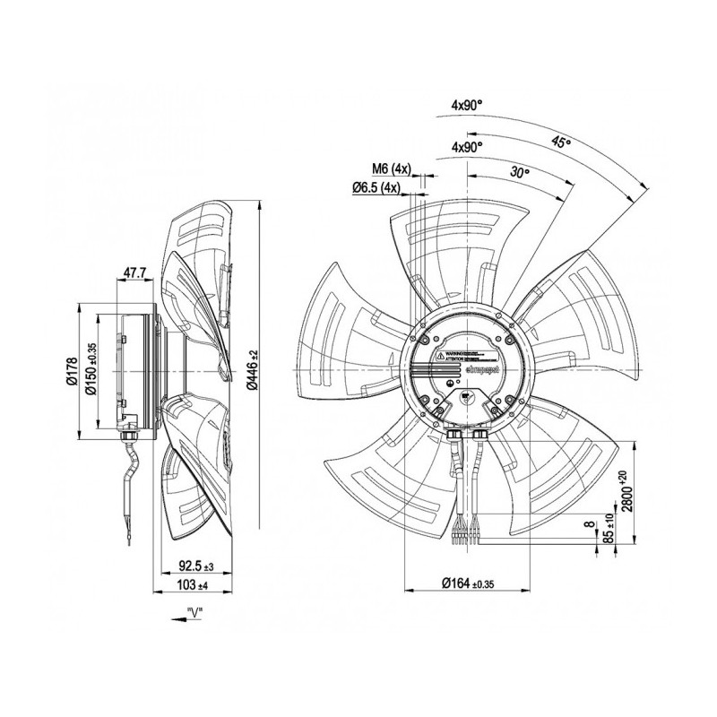 Ventilateur A3G450-AC28-51