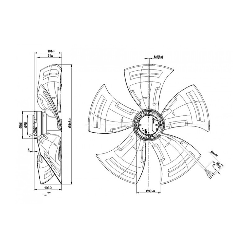 Ventilateur A3G450-AO02-03.