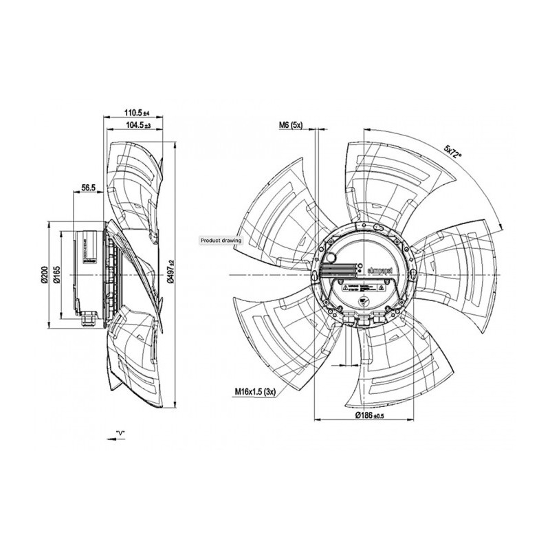 Ventilateur A3G500-AM56-23