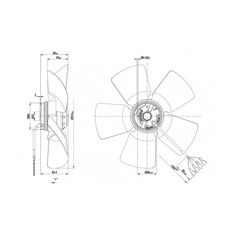Ventilateur A4E315-AC08-19.