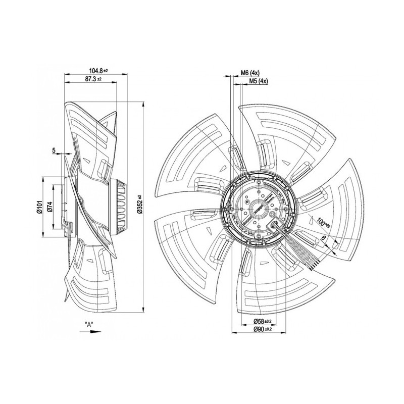 Ventilateur A4E350-AN14-35.