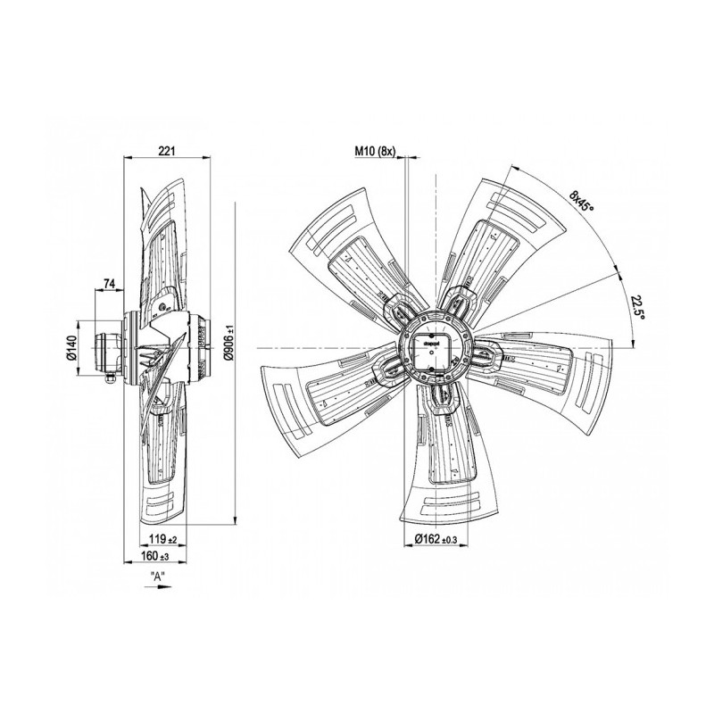 Ventilateur A6D910-AA01-02