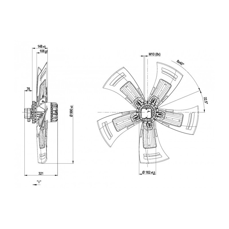Ventilateur A6D990-AX05-06.
