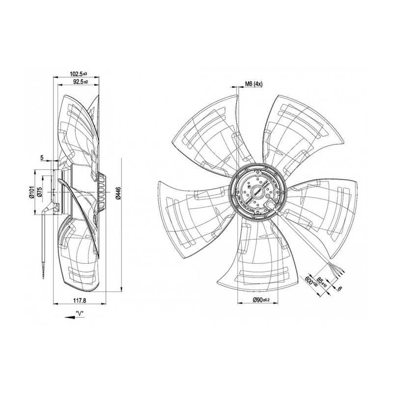 Ventilateur A6E450-AM13-01.