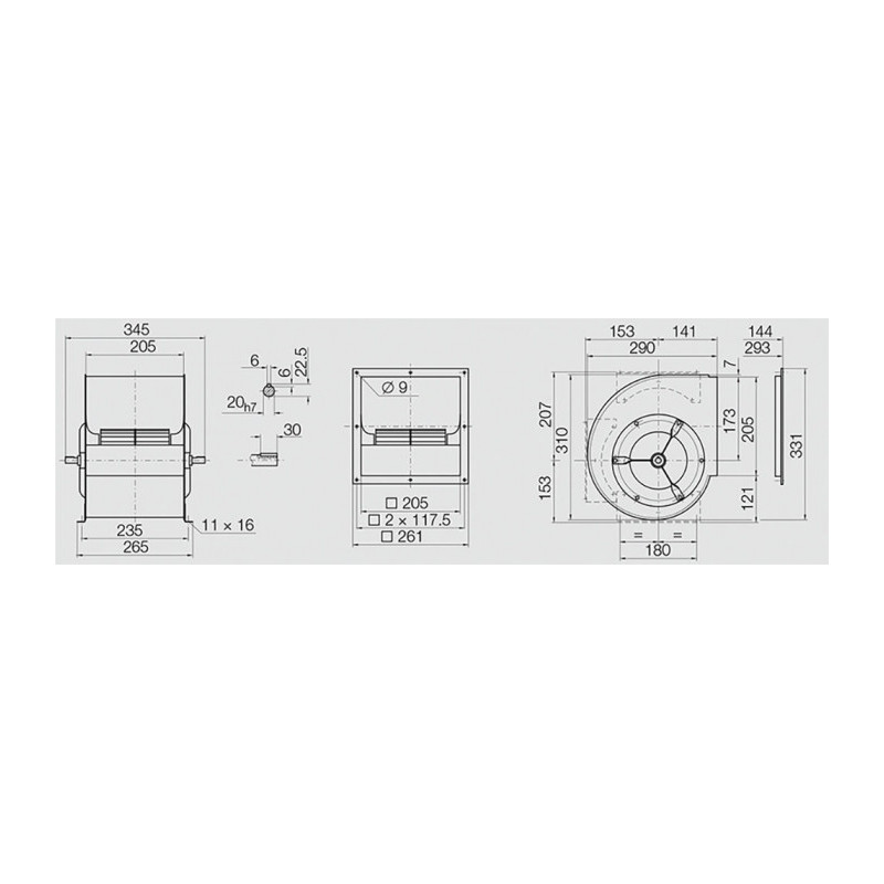 Ventilateur ADH 160 EO
