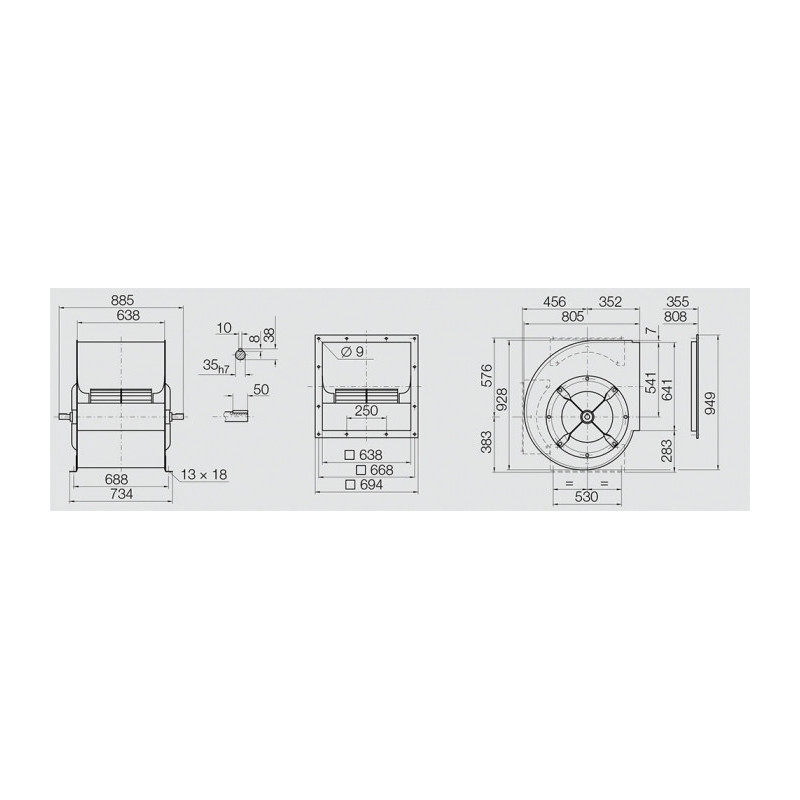 Ventilateur ADH 200EO