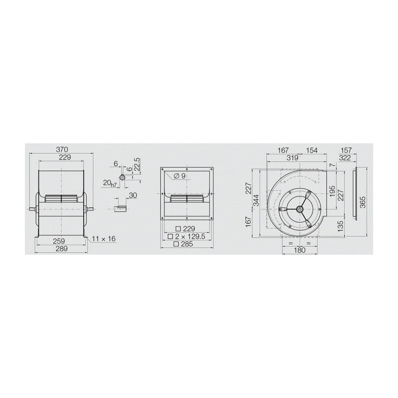 Ventilateur ADH E0-0180 + P1