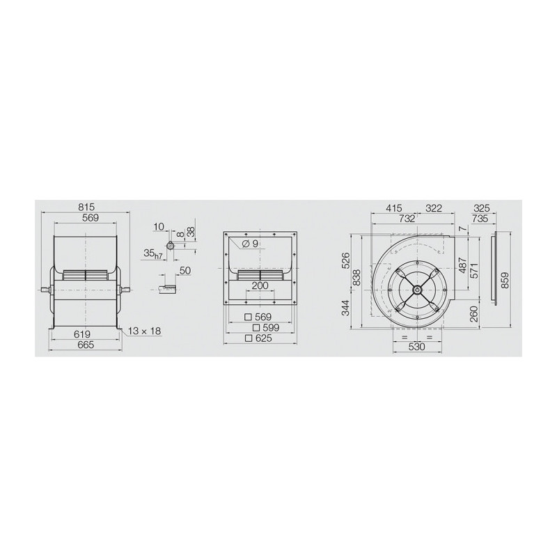 Ventilateur ADH E0-0450 EPOXY