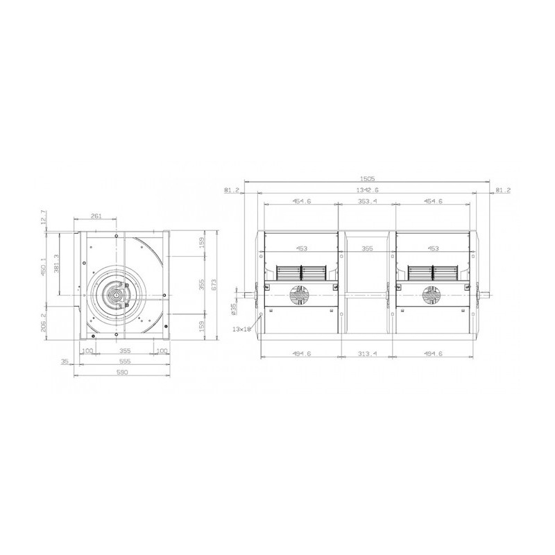 Ventilateur ADH G2E4-0355 + VIM