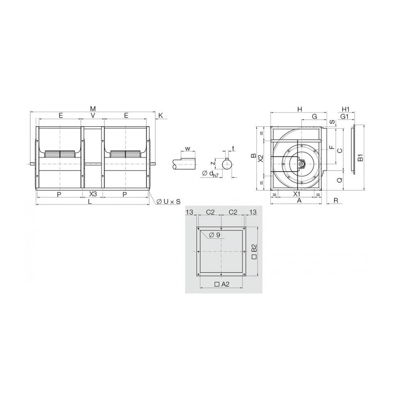 Ventilateur ADH G2E7-0355 + VM